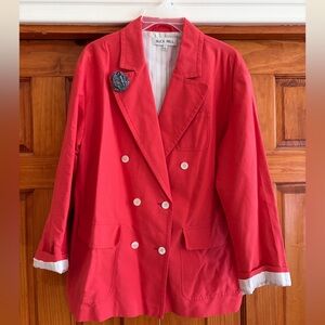 ALEX MILL Double-Breasted Oxford Cotton Blazer